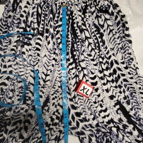 Strapless Smocked Jumpsuit Romper Black and White - Size M, Size XL - Picture 14 of 16